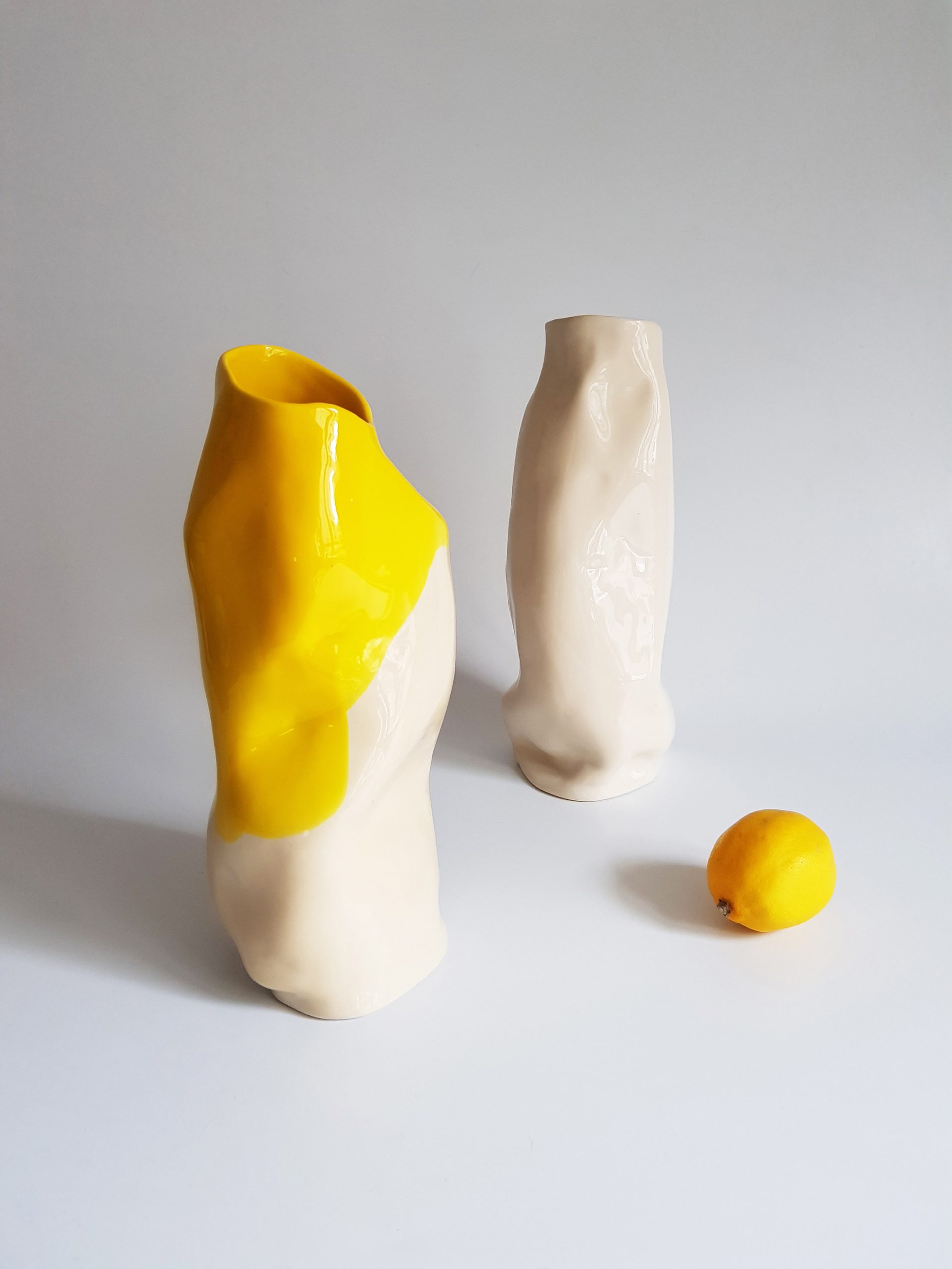 Handmade porcelain home decor pieces, designed for modern living.